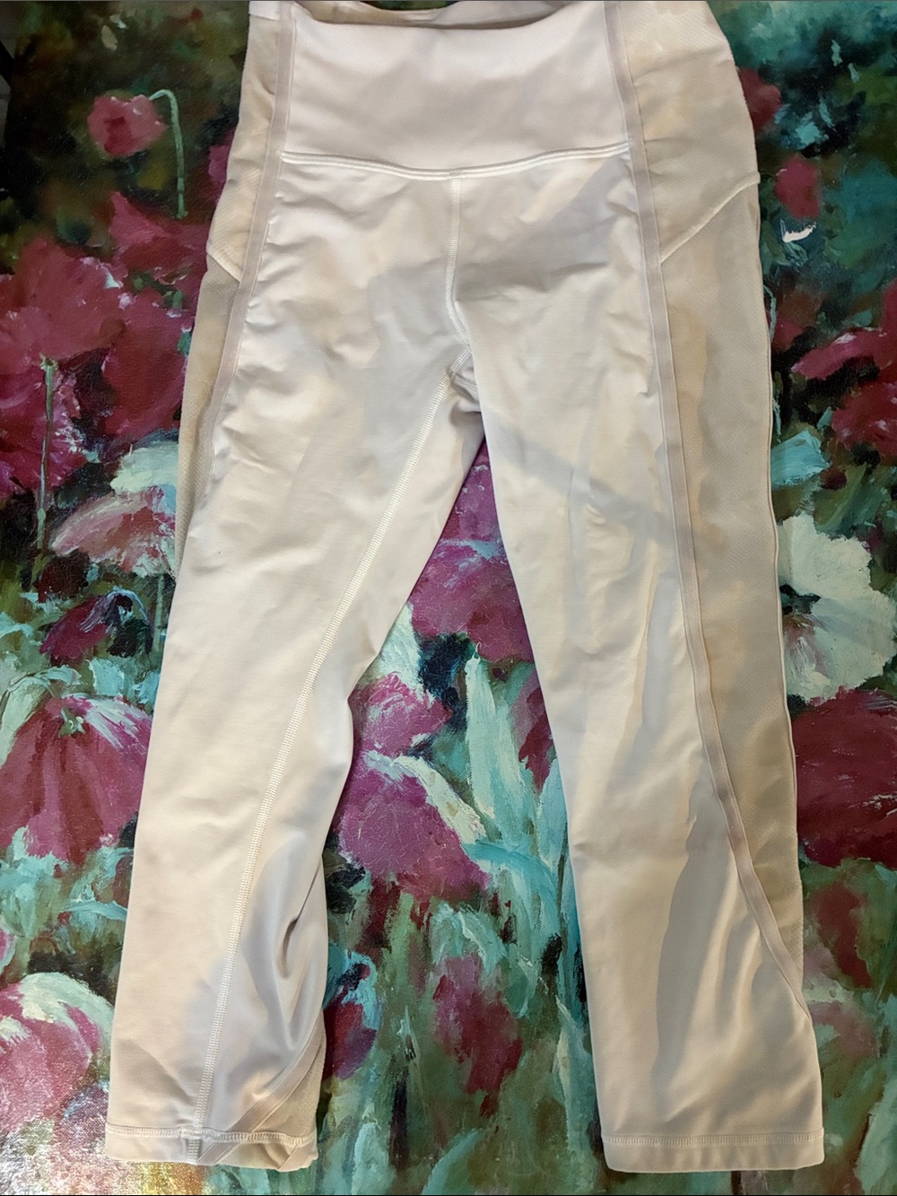 lululemon athletica Light Cream High-Rise Leggings
